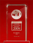 Световни финансови награди 2009 г. - Най-добрият брокер в Азия